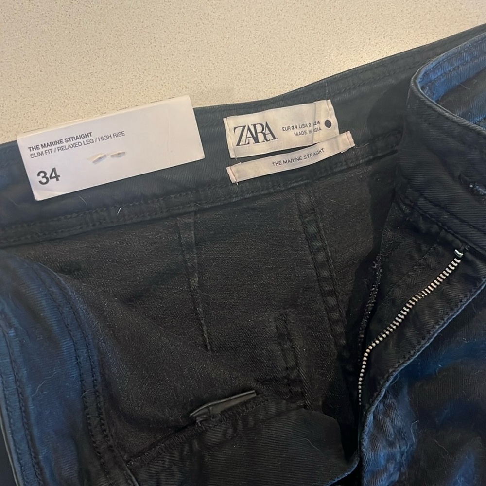 The Marine Straight Wide Leg Jeans